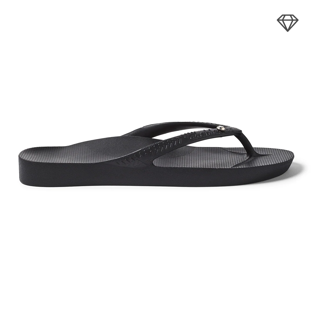 Arch Support Flip Flops - Classic - Crystal Black - Image 10