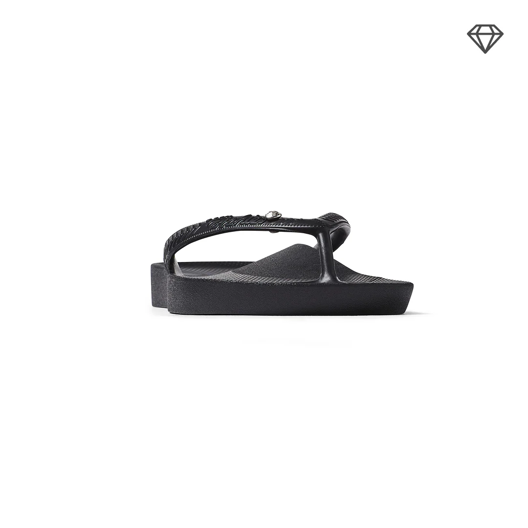 Arch Support Flip Flops - Classic - Crystal Black - Image 11