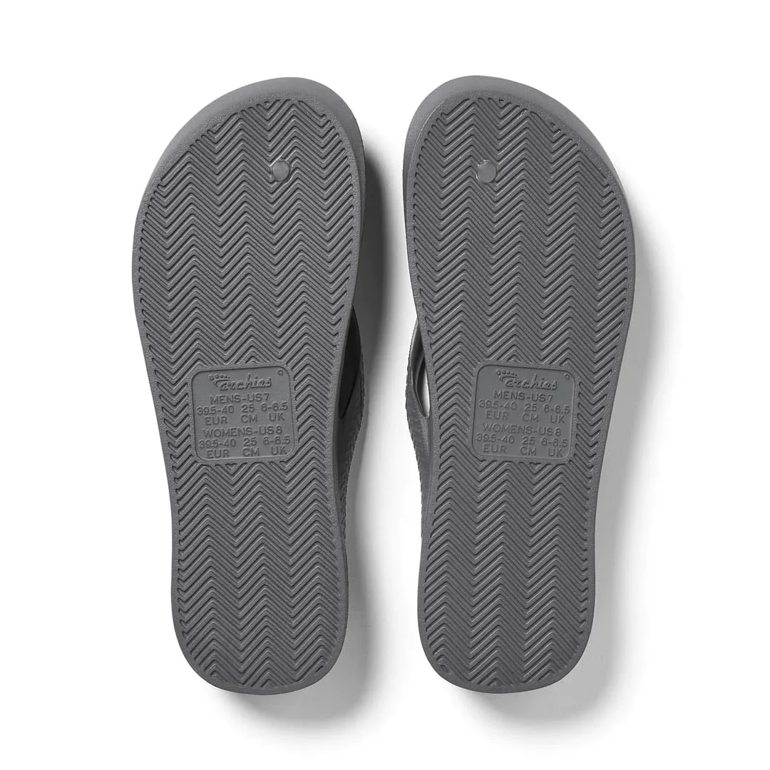 Arch Support Flip Flops - Classic - Charcoal - Image 9