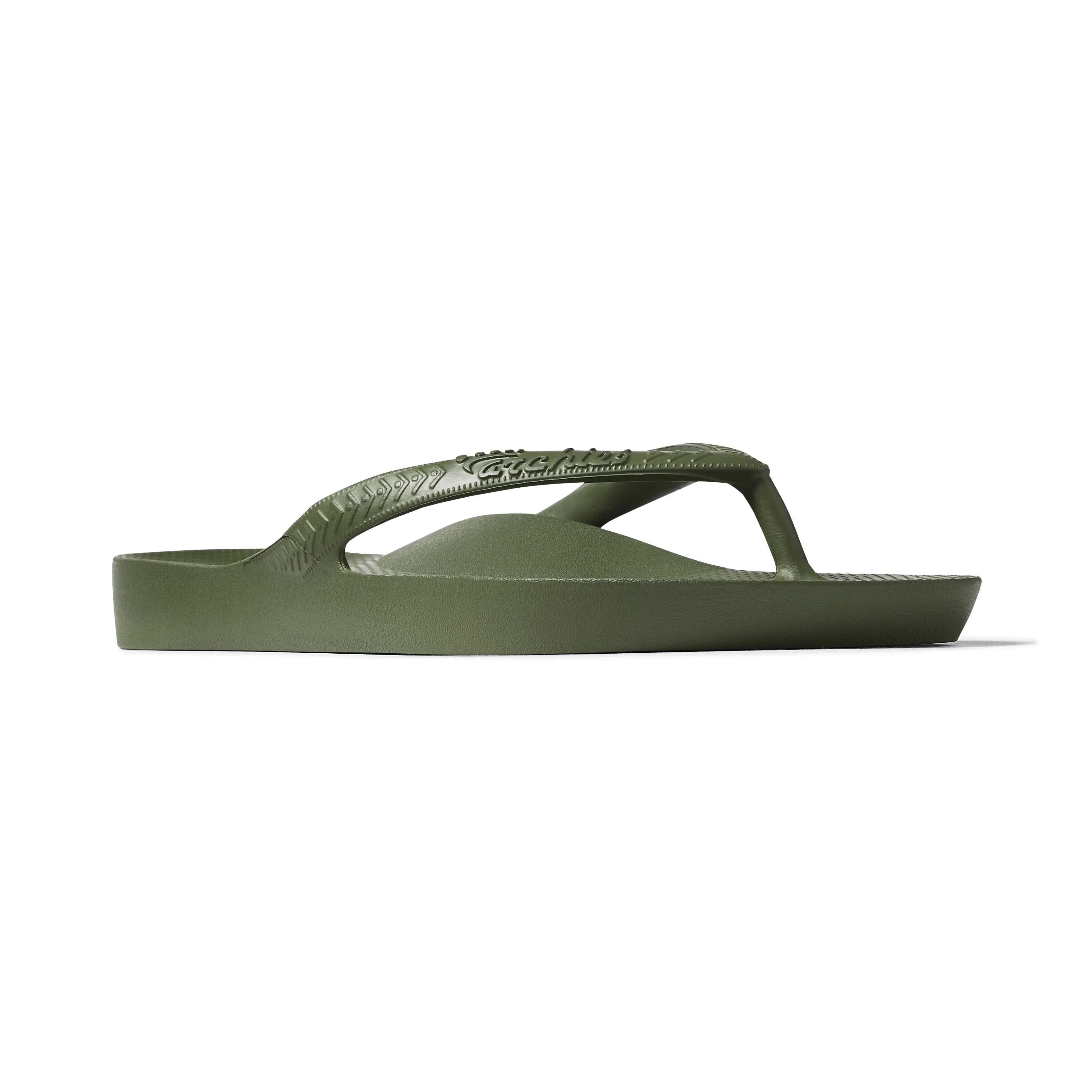 Arch Support Flip Flops - Classic - Olive - Image 30