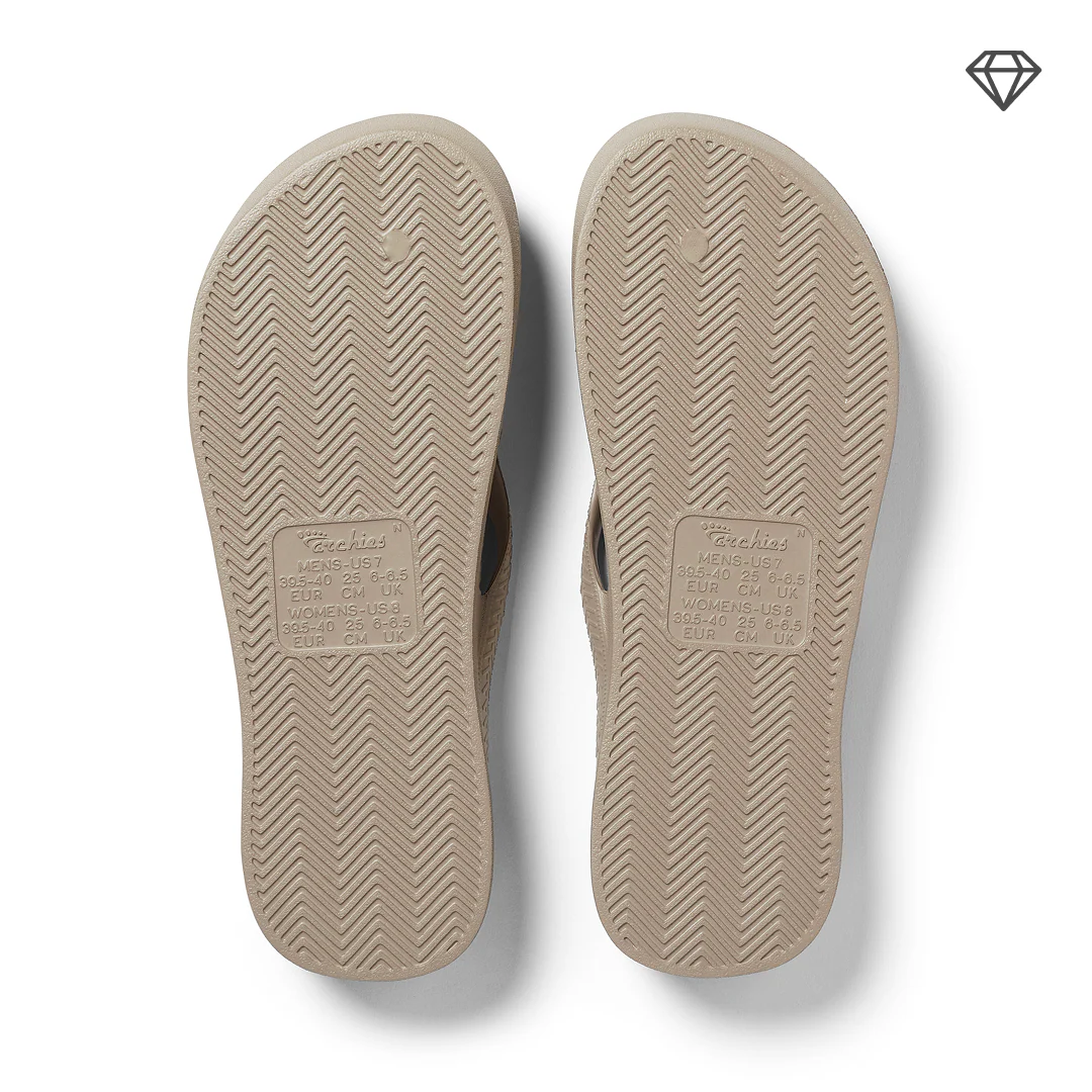 Arch Support Flip Flops - Classic - Crystal Taupe - Image 12