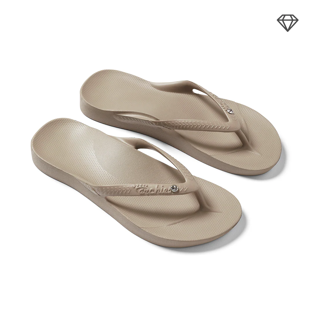 Arch Support Flip Flops - Classic - Crystal Taupe - Image 7